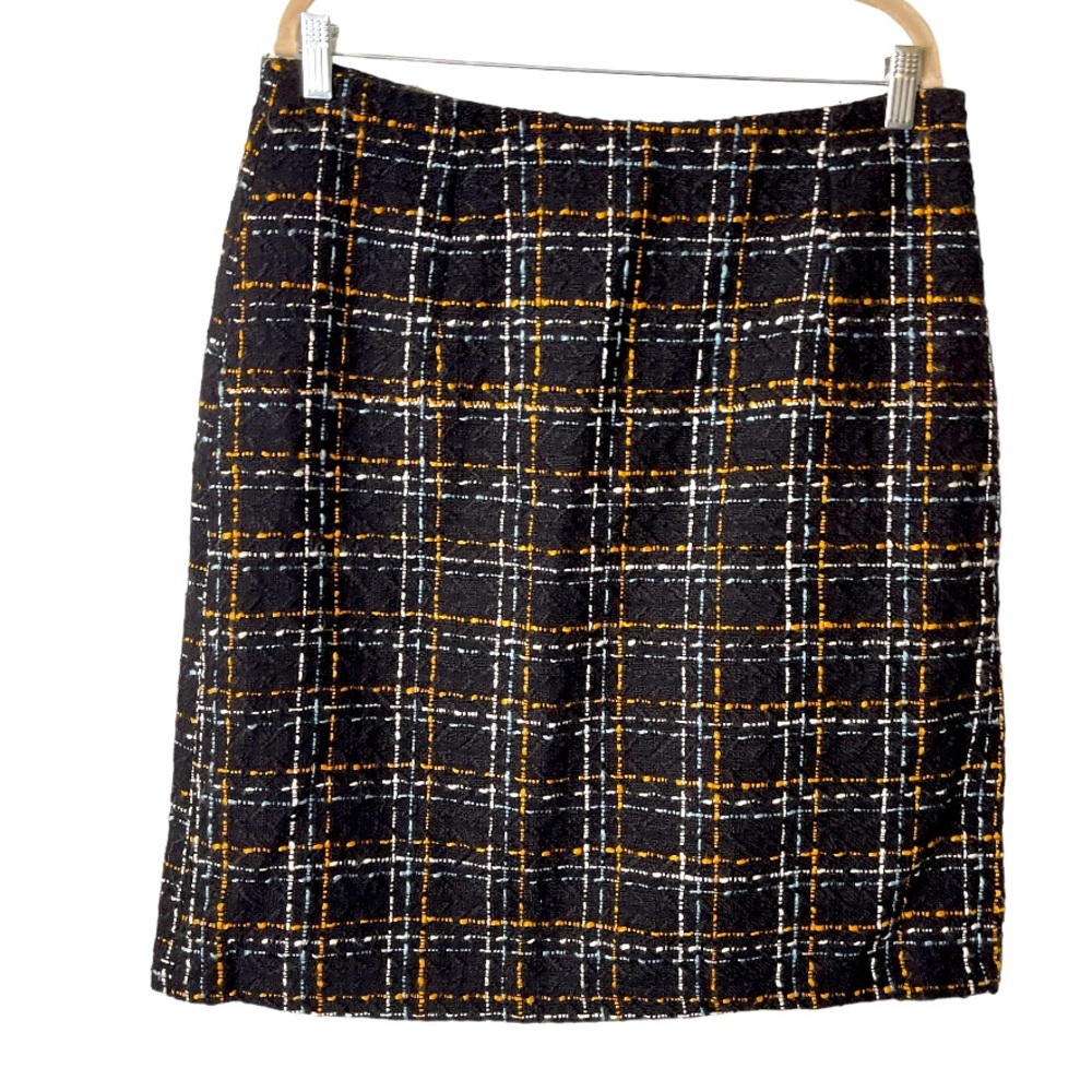 Bagatelle Collection Tweed Wool-Blend Pencil Skirt